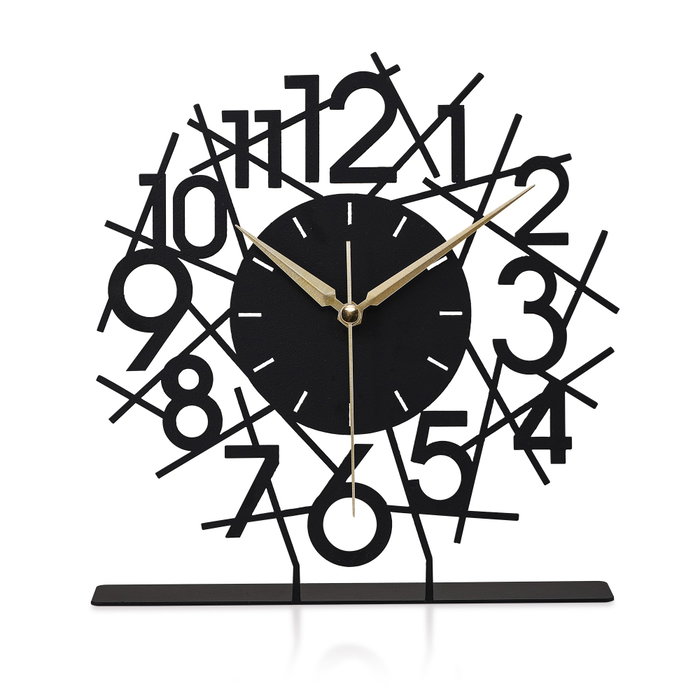 Aberto Design Reloj Decorativo Lineal - Black